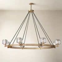 WOMO Crystal Round Candle Chandelier - Demaret