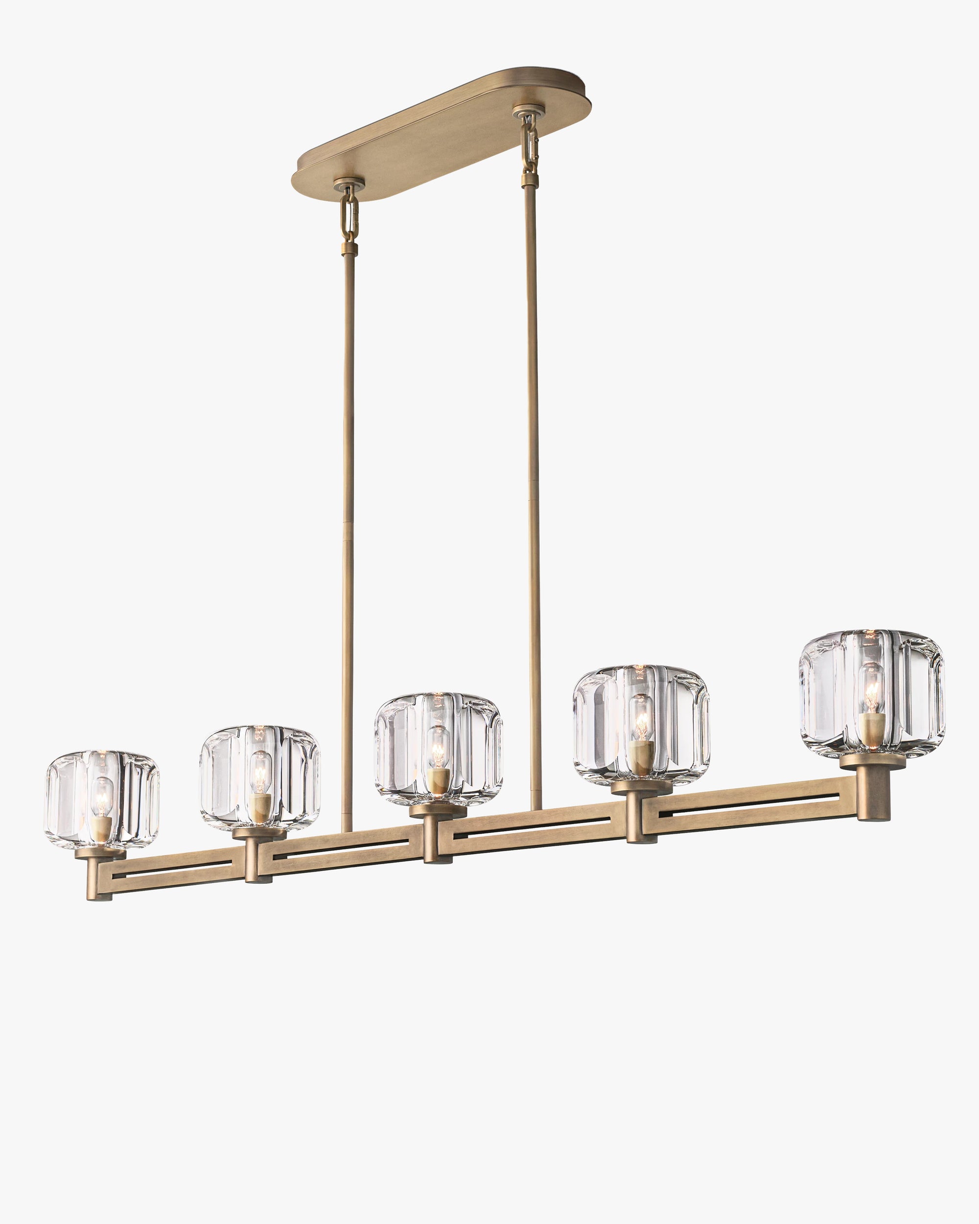 WOMO Crystal Linear Candle Chandelier - Demaret