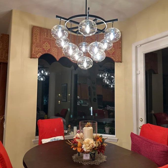 WOMO Globe Glass Cluster Chandelier - Cabrette
