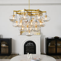WOMO Globe Glass Cluster Chandelier - Cabrette
