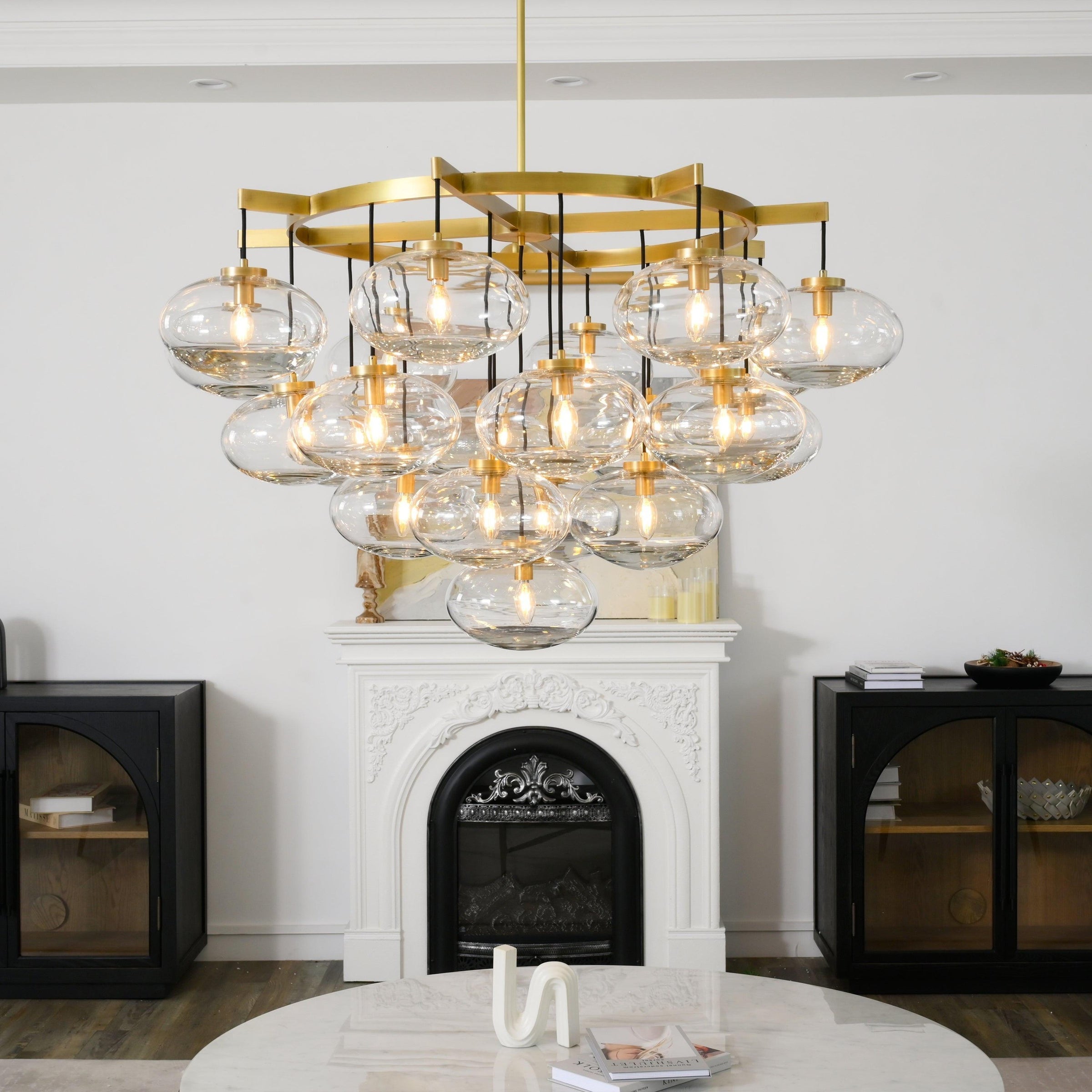 WOMO Globe Glass Cluster Chandelier - Cabrette