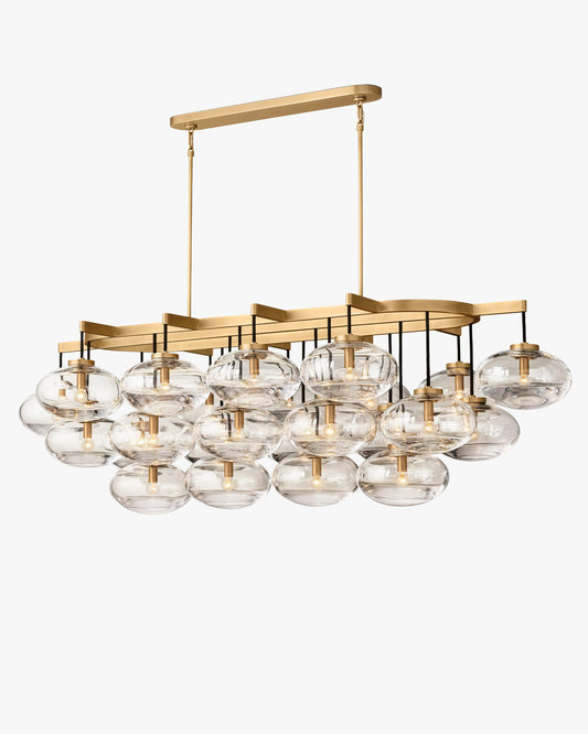 WOMO 72 inch Glass Bubble Oval Chandelier - Cabrette