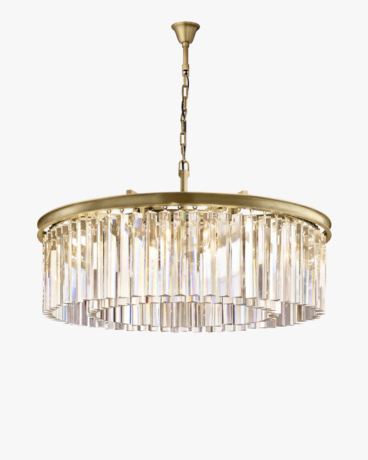 WOMO Crystal Prism Round Chandelier - Rhys