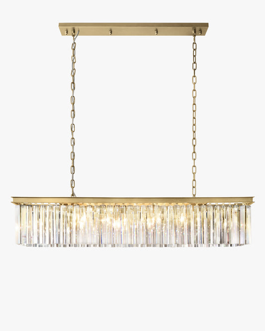WOMO Crystal Prism Rectangular Chandelier - Rhys