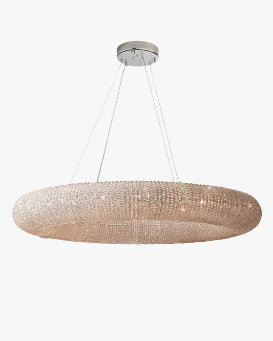 WOMO Crystal Bead Round Chandelier - Halo