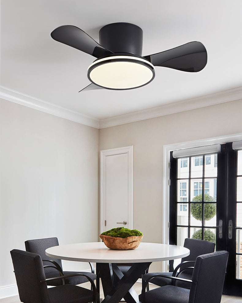 WOMO Small Low Profile Ceiling Fan Lamp - WM5166