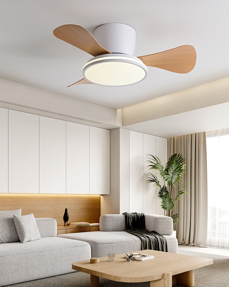 WOMO Small Low Profile Ceiling Fan Lamp - WM5166