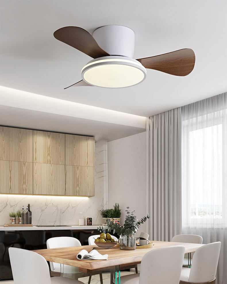WOMO Small Low Profile Ceiling Fan Lamp - WM5166