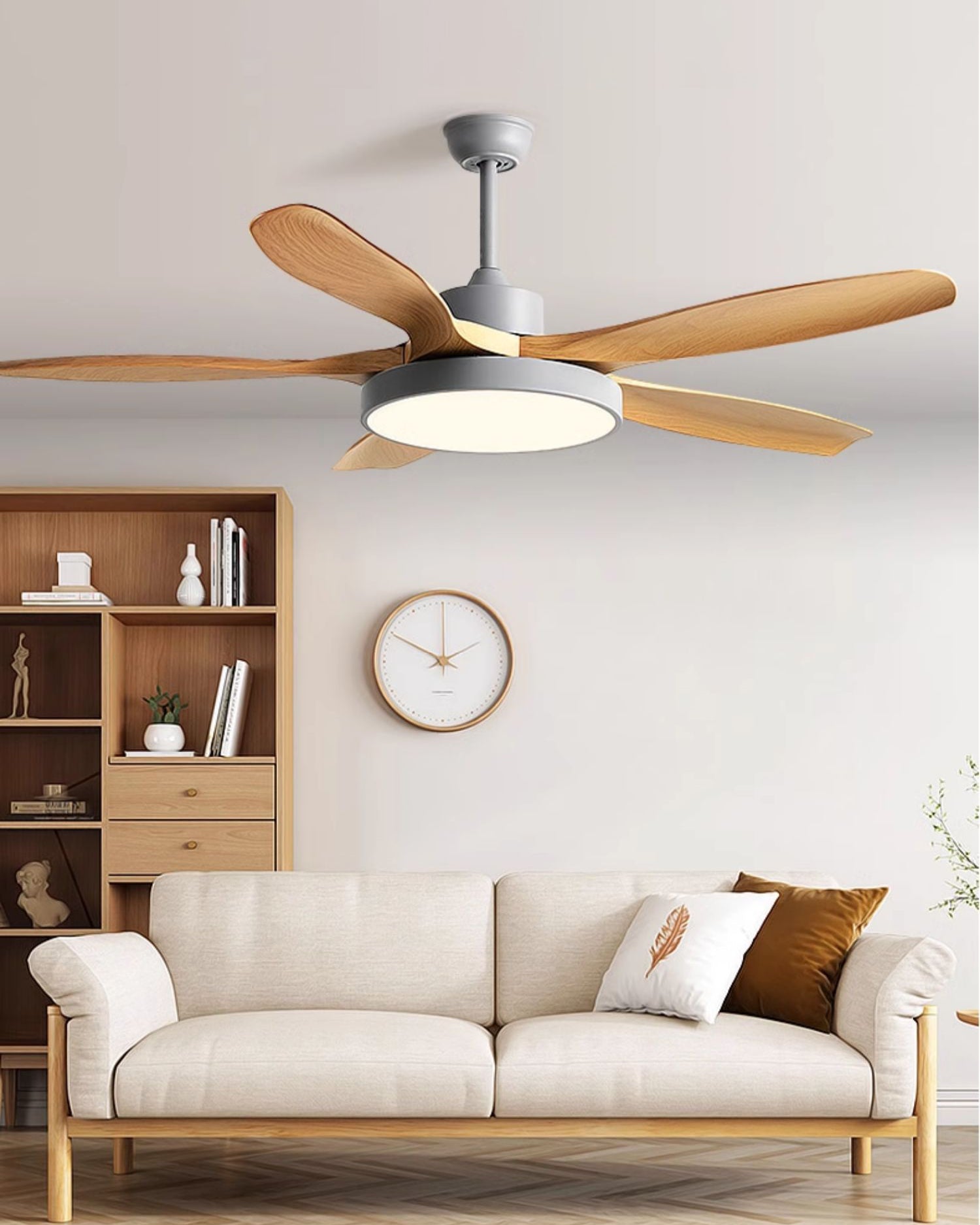 WOMO 52 inch Five Blade Ceiling Fan with Light - WM5167