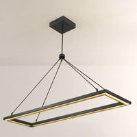 WOMO Forged Iron Rectangular LED Chandelier - Peralta