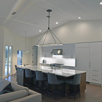 WOMO Forged Iron Rectangular LED Chandelier - Peralta