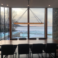 WOMO Forged Iron Rectangular LED Chandelier - Peralta