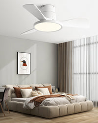 WOMO 3 Blade Low Profile Ceiling Fan Lamp - WM5170