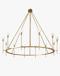 WOMO Torch Round Chandelier - Verre