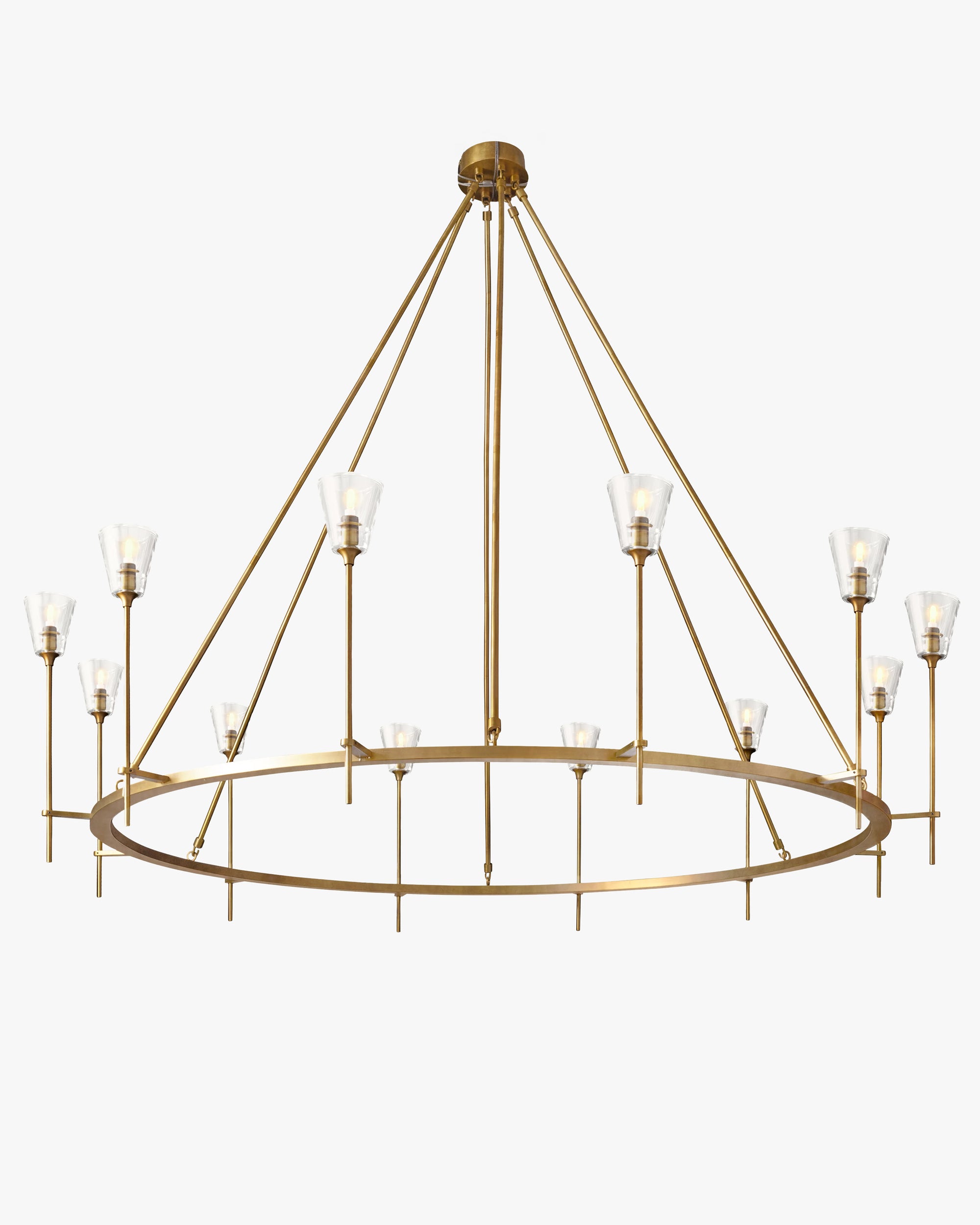 WOMO Torch Round Chandelier - Verre