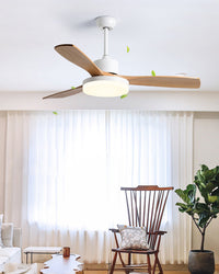 WOMO 3 Wood Blade Ceiling Fan Lamp - WM5174