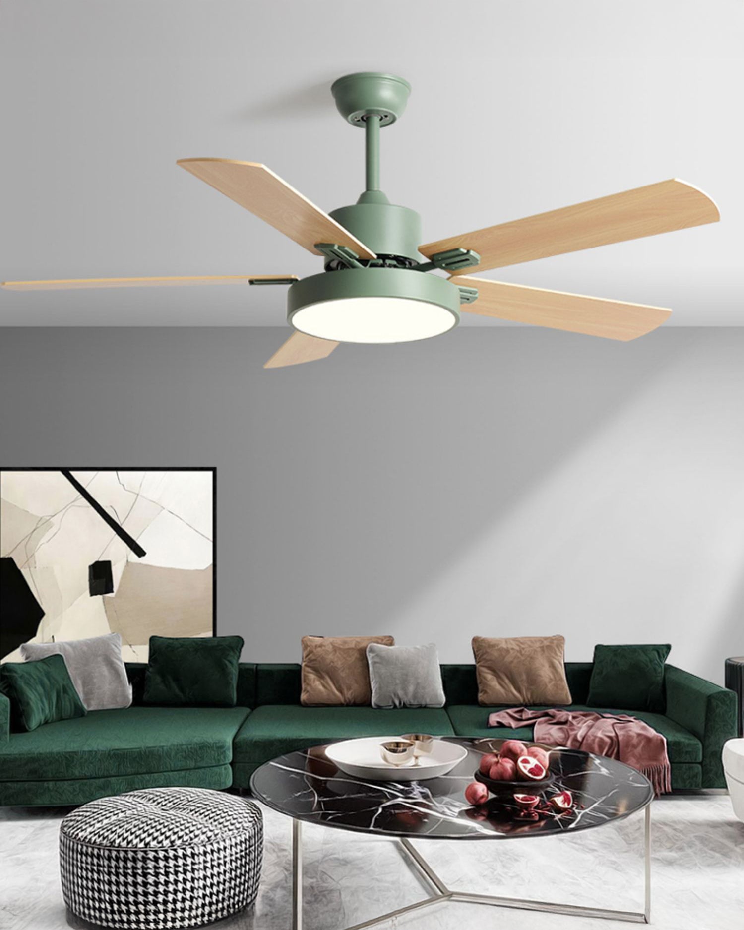 WOMO 5 Blade Ceiling Fan Lamp - WM5177