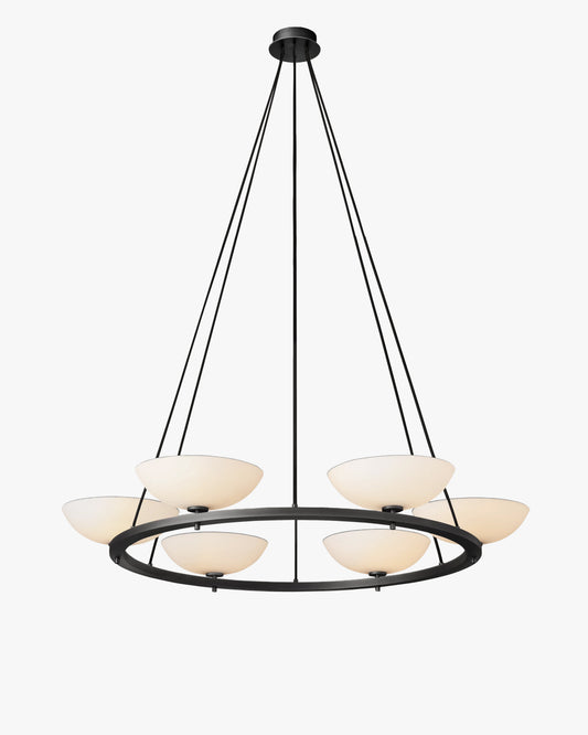 WOMO Porcelain Bowl Round Chandelier - Vernet