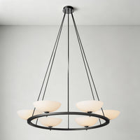 WOMO Porcelain Bowl Round Chandelier - Vernet