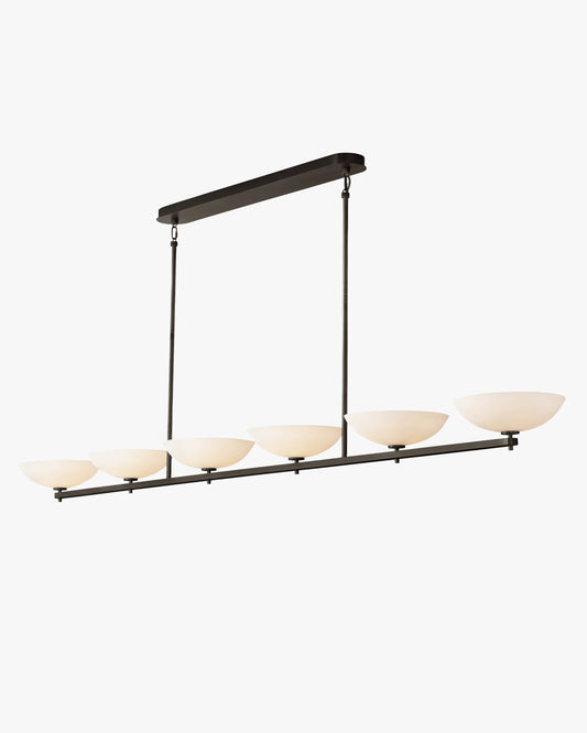 WOMO Porcelain Bowl Linear Chandelier - Vernet