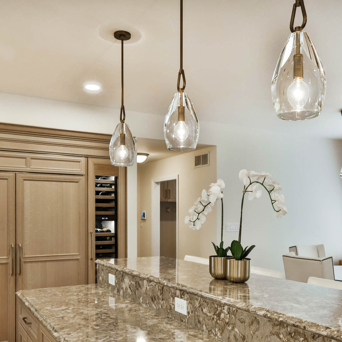WOMO Flute Crystal Pendant Light - Botanist