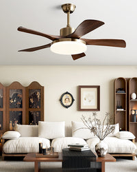 WOMO Antique Bronze Ceiling Fan Lamp - WM5183b