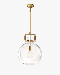 WOMO Clear Glass Globe Pendant Light - Machinist