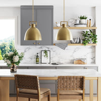 WOMO Metal Dome Pendant Light - Machinist
