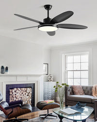WOMO 5 Blade Modern Ceiling Fan Lamp - WM5189
