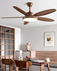 WOMO 5 Blade Modern Ceiling Fan Lamp - WM5189