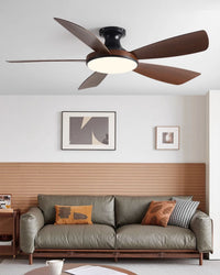WOMO Modern Low Profile Ceiling Fan Lamp - WM5190