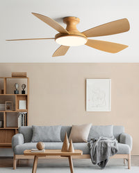 WOMO Modern Low Profile Ceiling Fan Lamp - WM5190