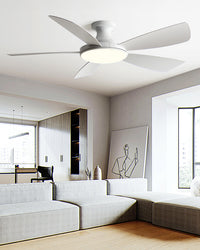 WOMO Modern Low Profile Ceiling Fan Lamp - WM5190