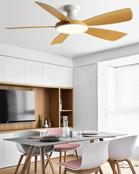 WOMO Modern Low Profile Ceiling Fan Lamp - WM5190