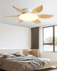 WOMO 6 Blade Low Profile Ceiling Fan with Bright Light - WM5191
