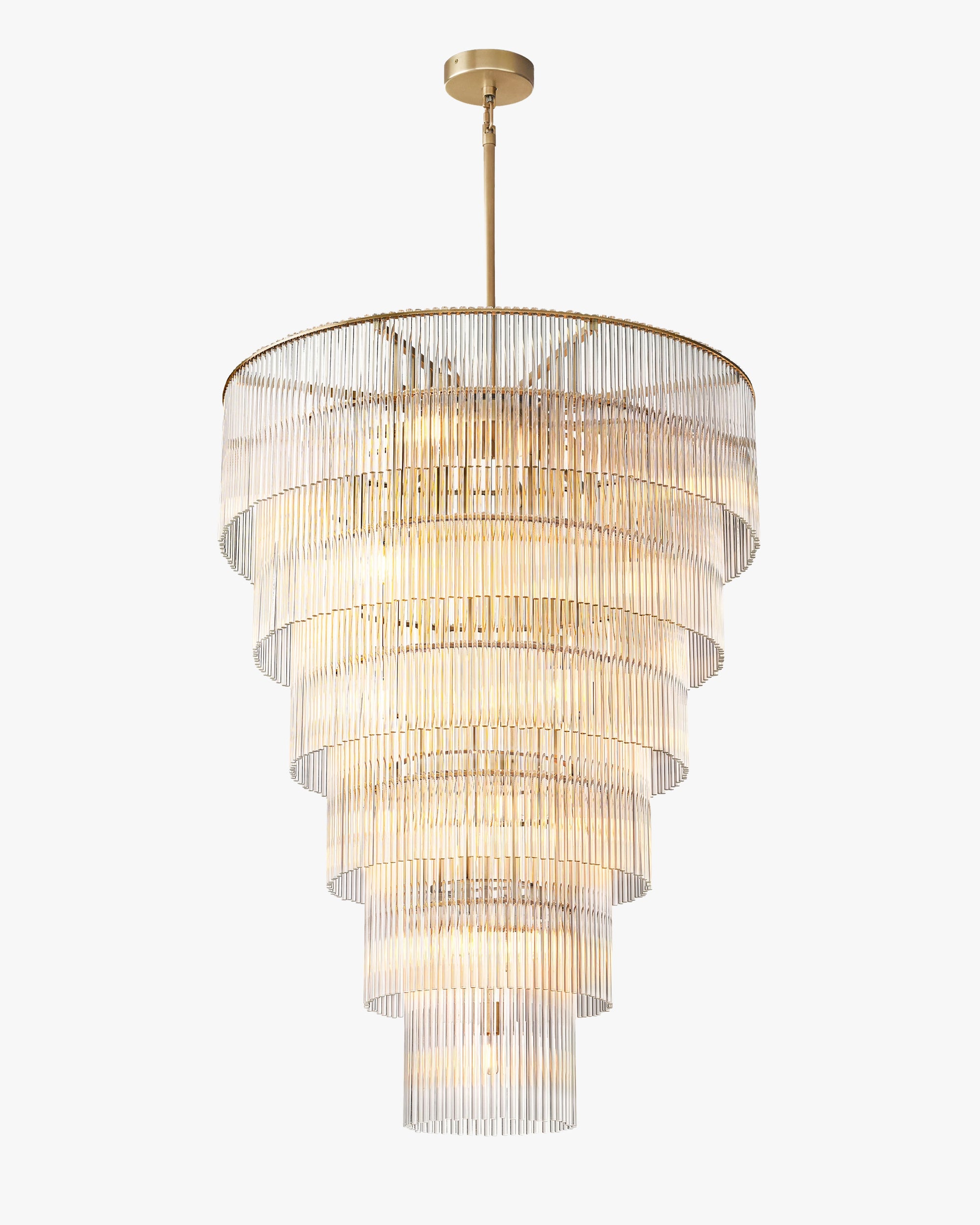 WOMO Crystal Rod Tiered Chandelier - Amadeo