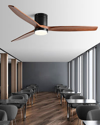 WOMO 3 Blade Low Profile Ceiling Fan Lamp - WM5193