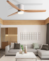 WOMO 3 Blade Low Profile Ceiling Fan Lamp - WM5193