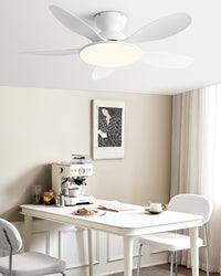 WOMO 5 Blade Low Profile Ceiling Fan Lamp - WM5194
