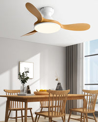 WOMO Large Low Profile Ceiling Fan Lamp - WM5195