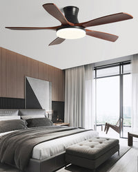 WOMO Modern Low Profile Ceiling Fan Lamp - WM5198