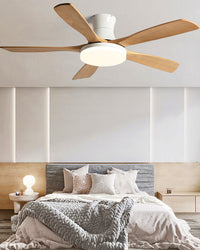 WOMO Modern Low Profile Ceiling Fan Lamp - WM5198