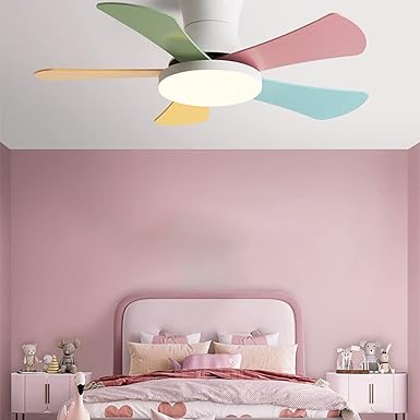 WOMO Scandi Low Profile Ceiling Fan Lamp-WM5086