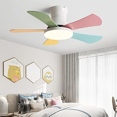 WOMO Scandi Low Profile Ceiling Fan Lamp-WM5086