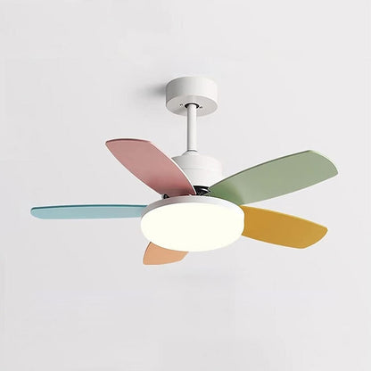 WOMO 5 Blade Scandi Ceiling Fan Lamp-WM5089