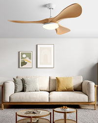 WOMO 3 Blade Modern Ceiling Fan Lamp - WM5200