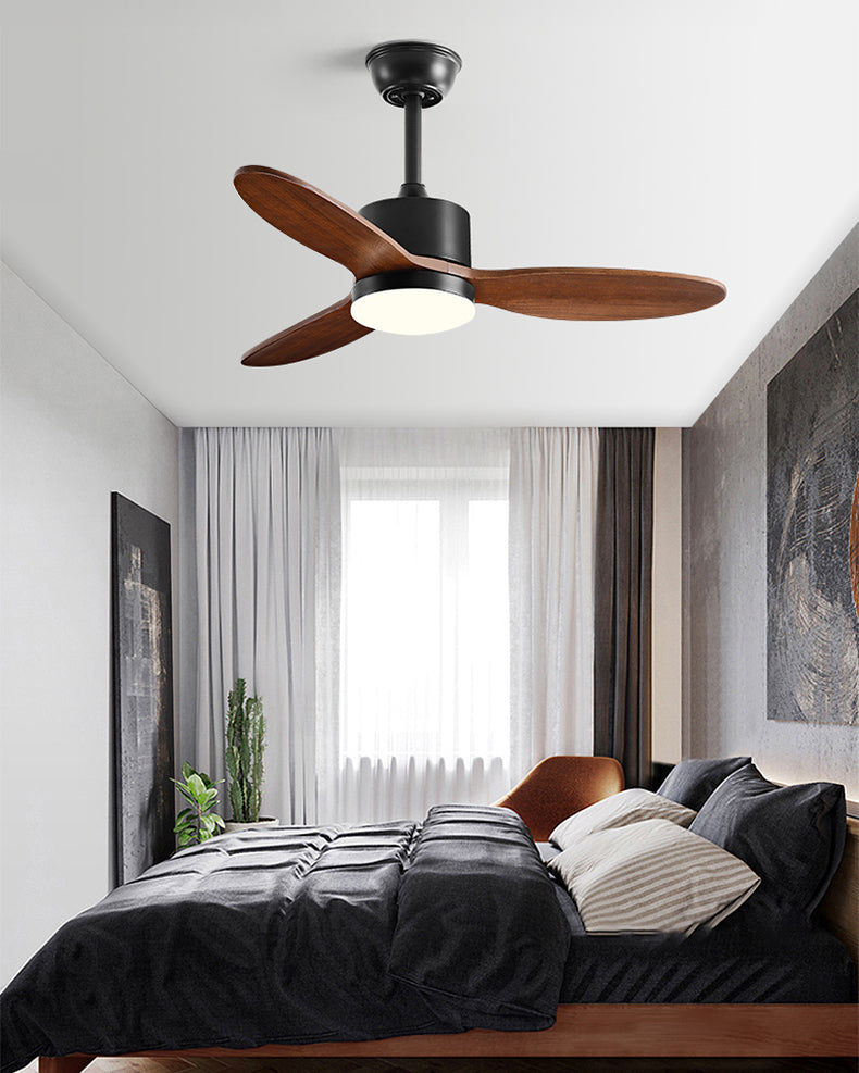 WOMO Mid Century Modern Ceiling Fan Lamp-WM5204
