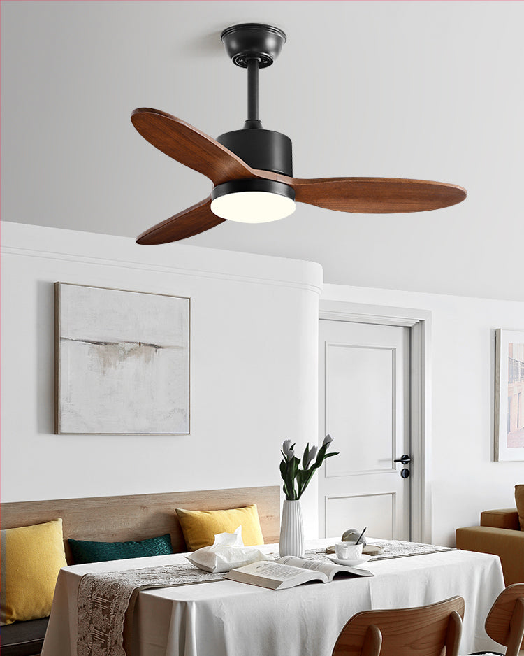 WOMO Mid Century Modern Ceiling Fan Lamp-WM5204