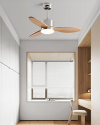 WOMO Mid Century Modern Ceiling Fan Lamp-WM5204