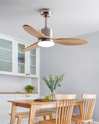 WOMO Mid Century Modern Ceiling Fan Lamp-WM5204